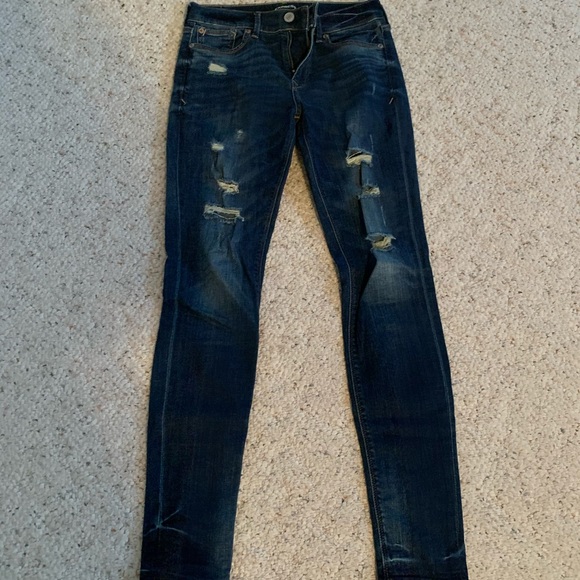 Express Mid Rise Jeggings - Picture 1 of 8